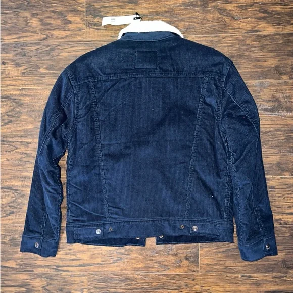Levi's Navy Corduroy Sherpa Jacket - Picture 6 of 6